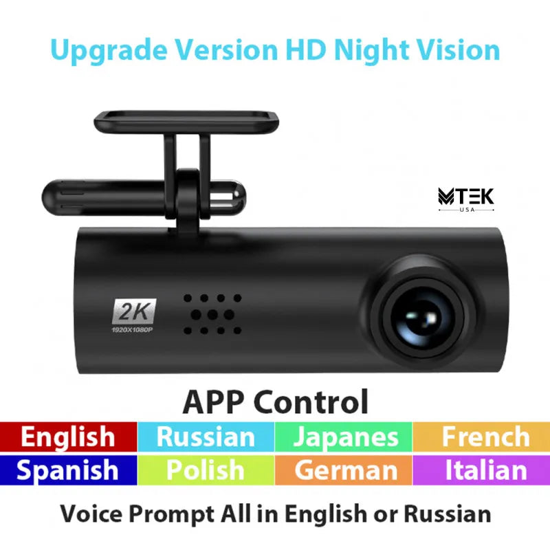 MTEK 1080p WIFI Dash Cam