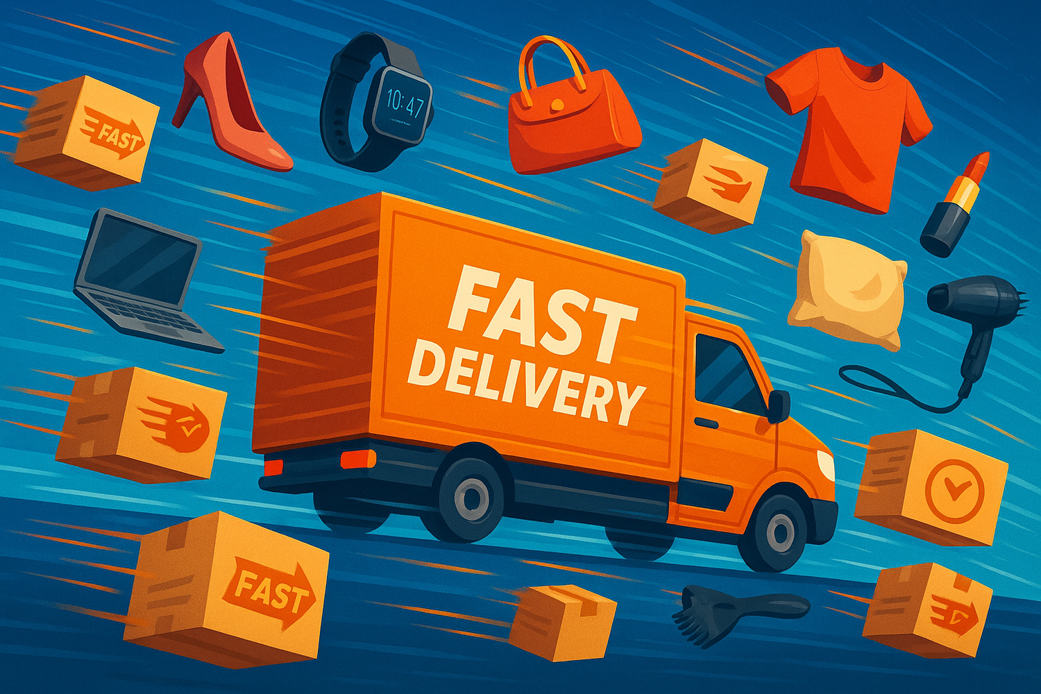 faster delivery picture of all the products